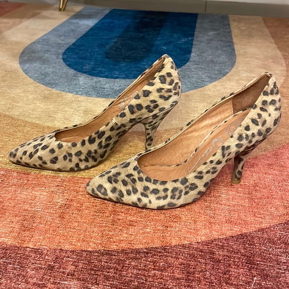 Jeffrey Campbell Leopard Print Heels. - image 1